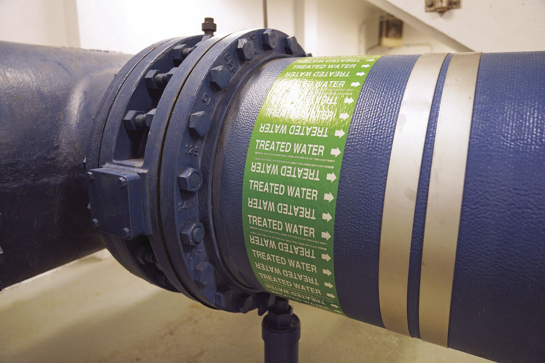 Treated water pipe
